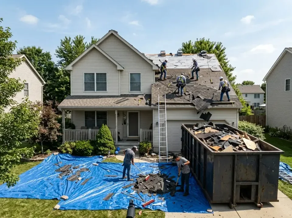 roof-replacement-debris-remova-004 — frequently asked questions, Cheapest Dumpster Rentals in Wheeling, IL